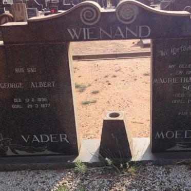 WIENAND George Albert 1898-1977 &amp; Magrietha Gertruida Sophia 1896-1961