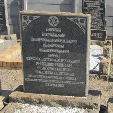 HESSELBERG Joseph -1951