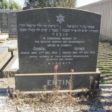 ENTIN George -1965 &amp; Esther -1965