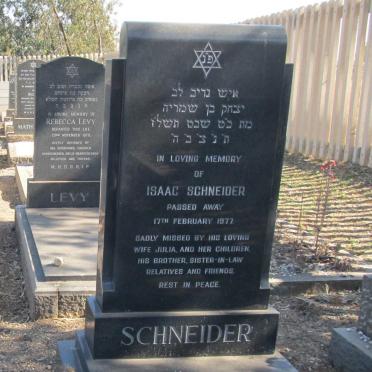 SCHNEIDER Isaac -1977