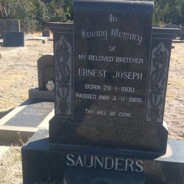 SAUNDERS Ernest Joseph 1900-1965