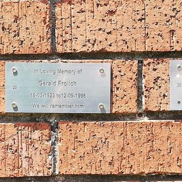 FROLICH Gerald 1923-1996 :: POTTERILL Stan 1925-1996