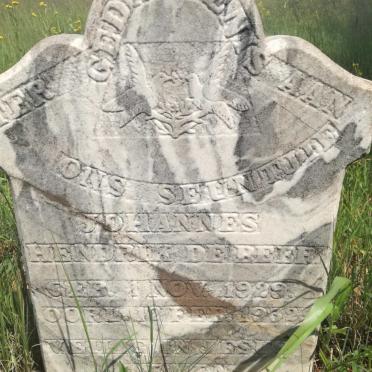 BEER Johannes Hendrik, de 1929-1932