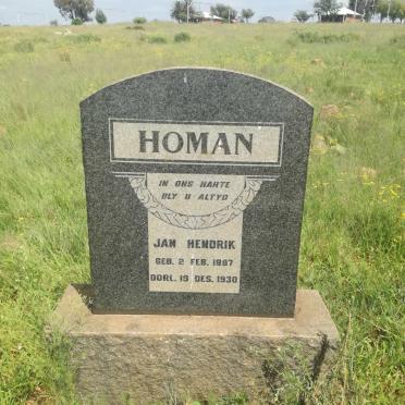 HOMAN Jan Hendrik 1887-1930