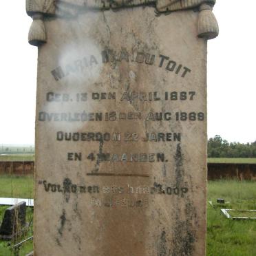 TOIT Maria M.A., du 1867-1889