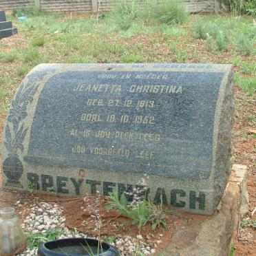 BREYTENBACH Jeanetta Christina 1913-1952