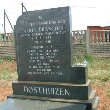 OOSTHUIZEN Sarel Francois 1926-1986