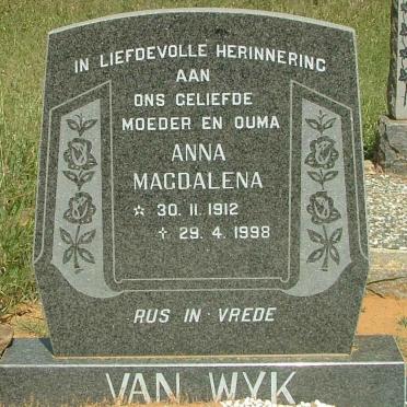 WYK Anna Magdalena, van 1912-1998