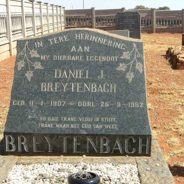 BREYTENBACH Daniel J, 1907-1962