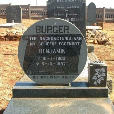 BURGER Benjamin 1903-1987