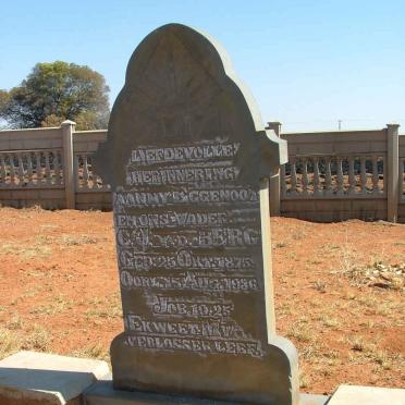 BERG C.J., van den 1875-1925