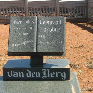 BERG Coenraad Jacobus, van den 1910-1924