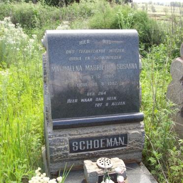 SCHOEMAN Magdalena Magrietha Susanna 1905-1982