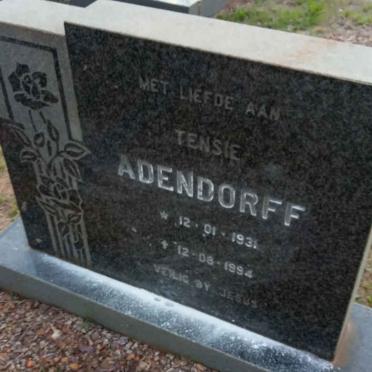 ADENDORFF Tensie 1931-1994