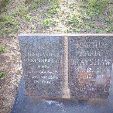 BRAYSHAW Martha Maria 1926-1980