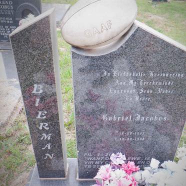 BIERMAN Gabriel Jacobus 1945-1998