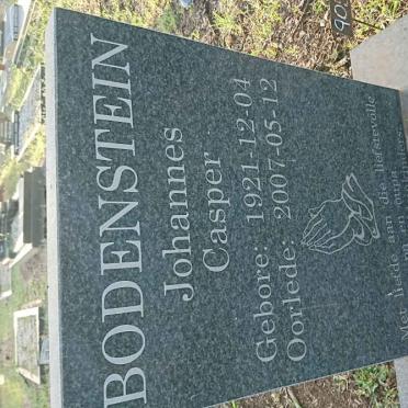 BODENSTEIN Johannes Casper 1921-2007