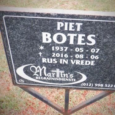BOTES Piet 1937-2016