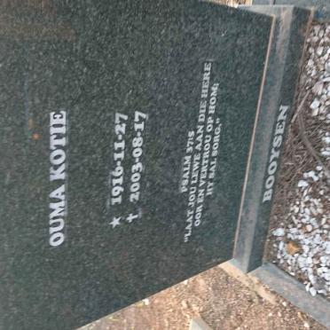 BOOYSEN Kotie 1916-2003