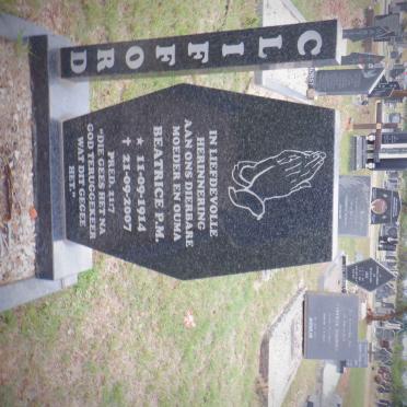 CLIFFORD Beatrice P.M. 1914-2007