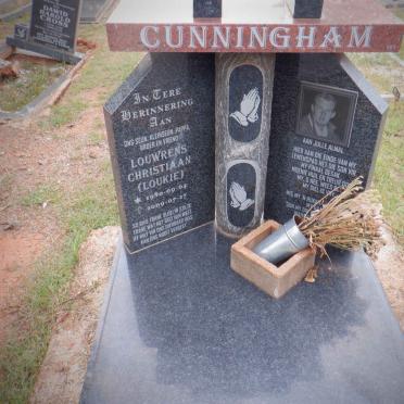CUNNINGHAM Louwrens Christiaan 1980-2009