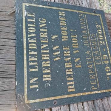 ERASMUS Perpatua Johannes 1949-2003