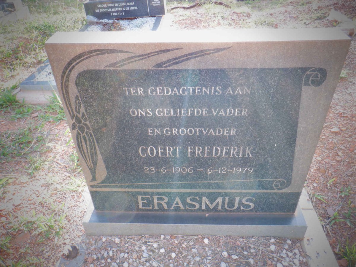 ERASMUS Coert Frederik 1906-1979