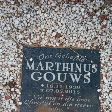 GOUWS Marthinus 1939-2013