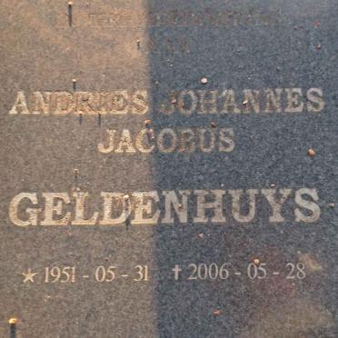 GELDENHUYS Andries Johannes Jacobus 1951-2006