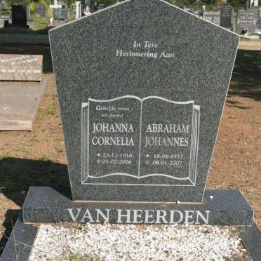HEERDEN Abraham Johannes, van 1937-2007 &amp; Johanna Cornelia 1916-2006