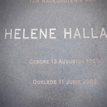 HALLATT Helene 1920-2000