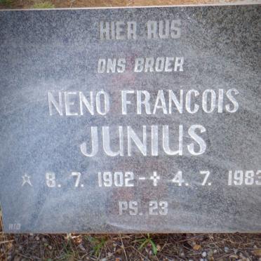 JUNIUS Neno Francois 1902-1983