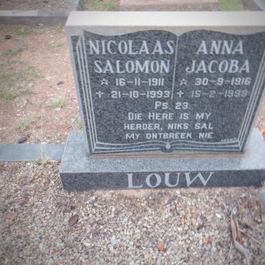 LOUW Nicolaas Salomon 1911-1993 &amp; Anna Jacoba 1916-1998