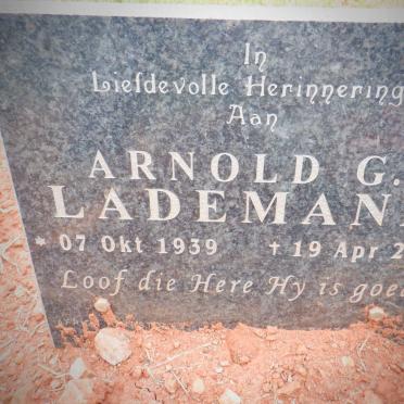 LADEMANN Arnold G. 1939-2019
