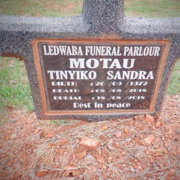 MOTAU Tinyiko Sandra 1972-2018