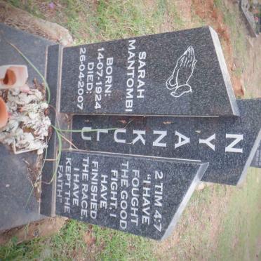 NYANKULU Sarah Mantombi 1924-2007