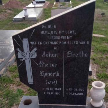 OLIVIER Johan Pieter Hendrik 1948-1997 &amp; Elretha 1950-2009