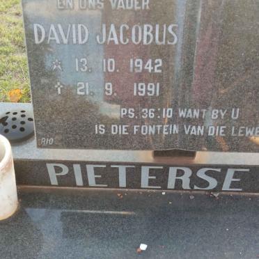 PIETERSE David Jacobus 1942-1991