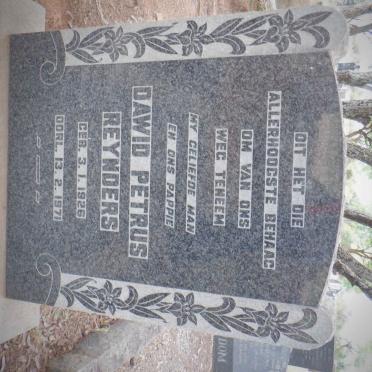 REYNDERS Dawid Petrus 1926-1971