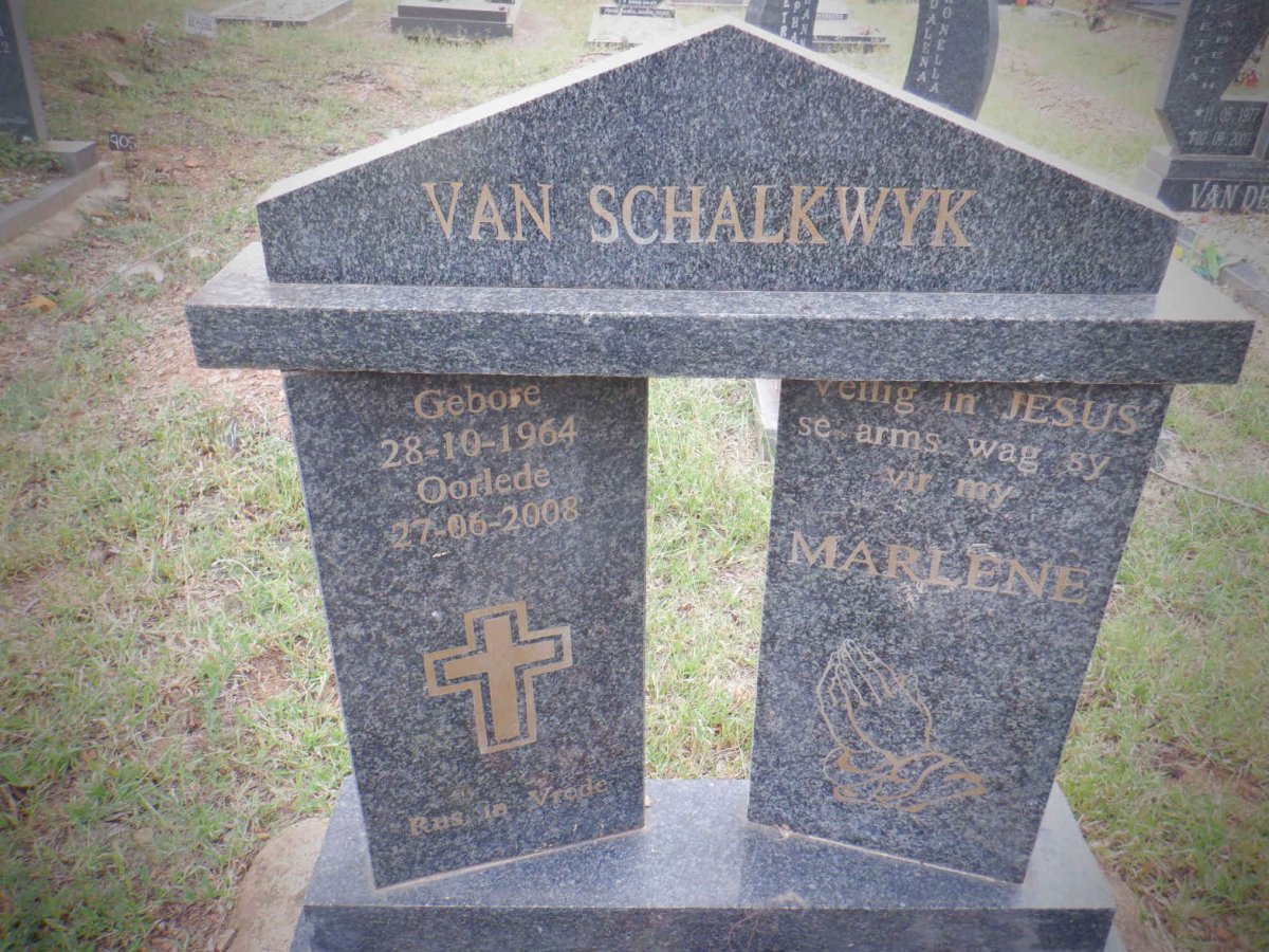 SCHALKWYK Marlene, van 1964-2008