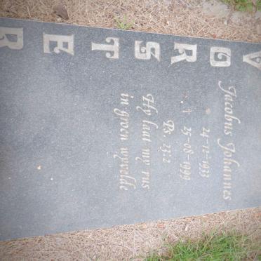 VORSTER Jacobus Johannes 1933-1999