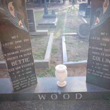 WOOD Collin 1917-1986 &amp; Bettie VAN VUUREN 1923-1980