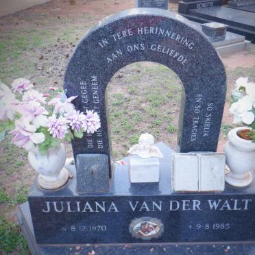 WALT Juliana, van der 1970-1985