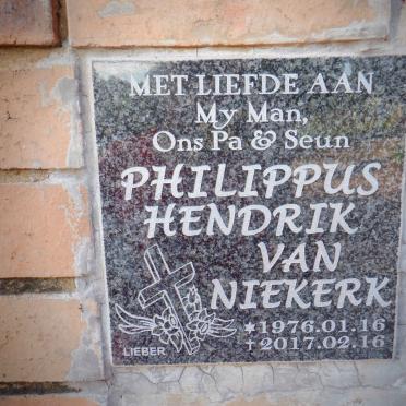 NIEKERK Philippus Hendrik, van 1976-2017