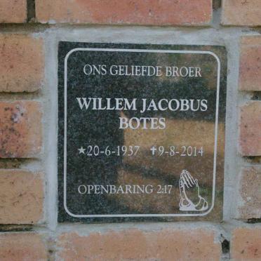 BOTES Willem Jacobus 1937-2014