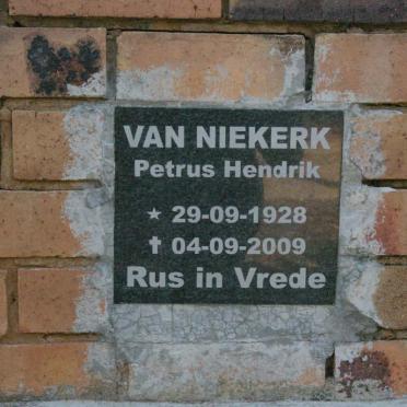 NIEKERK Petrus Hendrik, van 1928-2009