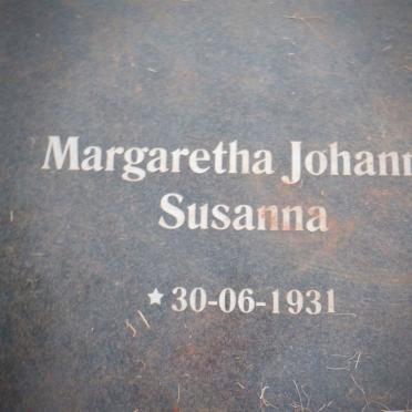 ? Margaretha Johanna Susanna 1931-