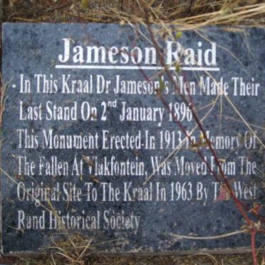04. Jameson Raid Memorial