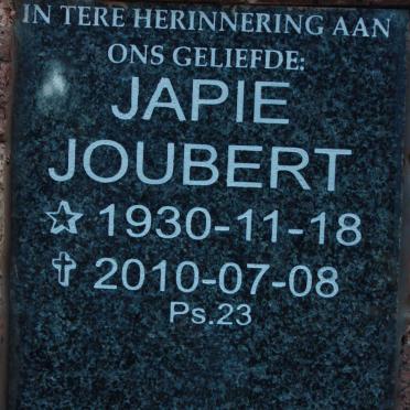 JOUBERT Japie 1930-2010