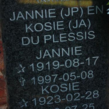 PLESSIS J.P, du 1919-1997 &amp; J.A. 1923-2009